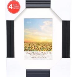 New 🥰 8 Packs: 4 ct. (32 total) Black 5" x 7" Frame with Mat, Lifestyles by Studio Décor® by Studio Decor ⭐ -Studio Decor shop 10536721 1