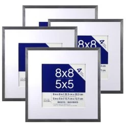 New 🛒 Basics Multipurpose Wall Frames By Studio Décor® 4-Pack, 5" x 5" by Studio Decor ⌛ -Studio Decor shop 10545447 1
