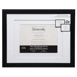 Coupon ❤️ Black Double Mat Document Frame By Studio Décor® by Studio Decor 🤩