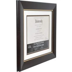 Buy ⭐ Brown & Gold 8.5" x 11" Document Frame with Mat by Studio Décor® by Studio Decor 💯 -Studio Decor shop 10546488 2