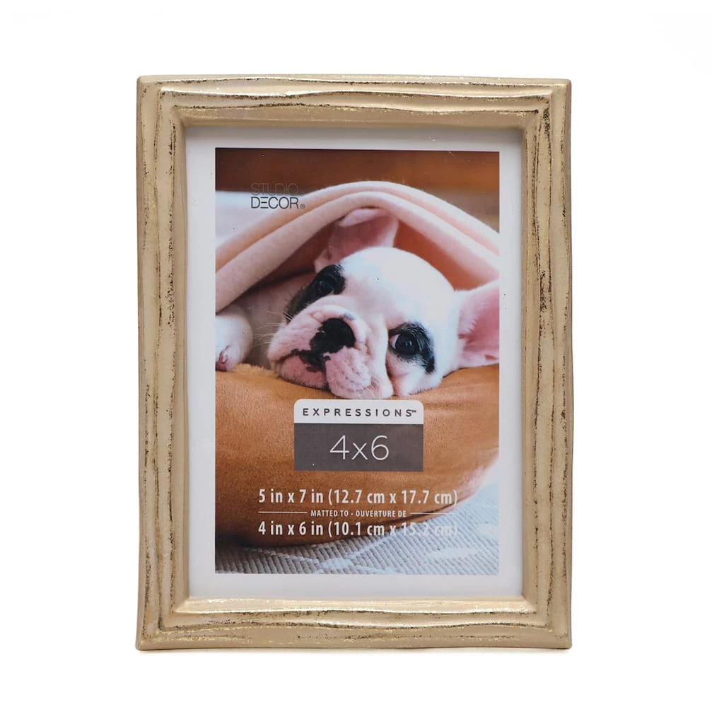 Promo π Gilded Faux Wood 4" x 6" Frame with Mat, Expressions™ by Studio Décor® by Studio Decor π 1 Promo π Gilded Faux Wood 4" x 6" Frame with Mat, Expressions™ by Studio Décor® by Studio Decor π