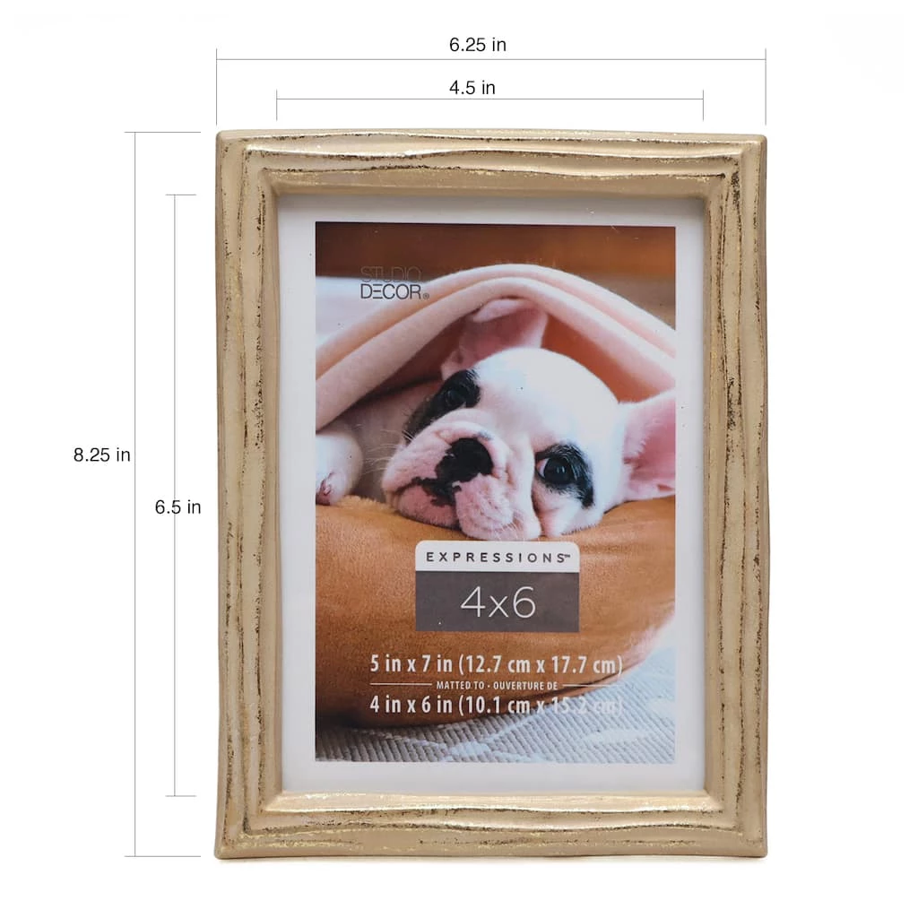 Promo π Gilded Faux Wood 4" x 6" Frame with Mat, Expressions™ by Studio Décor® by Studio Decor π 3 Promo π Gilded Faux Wood 4" x 6" Frame with Mat, Expressions™ by Studio Décor® by Studio Decor π - Image 3