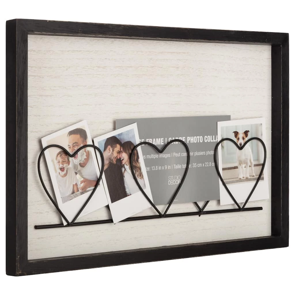 Budget π 6 Pack: Black & White Wire Heart Collage Frame by Studio Décor® by Studio Decor π 3 Budget π 6 Pack: Black & White Wire Heart Collage Frame by Studio Décor® by Studio Decor π - Image 3