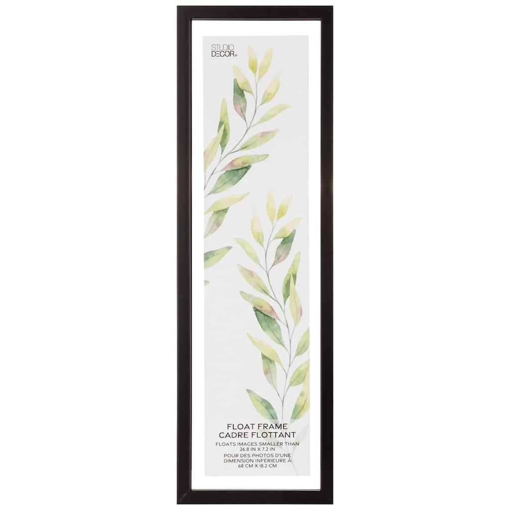 Outlet π₯ Black Panoramic 26.8" x 7.2" Float Frame by Studio Décor® by Studio Decor π― 1 Outlet π₯ Black Panoramic 26.8" x 7.2" Float Frame by Studio Décor® by Studio Decor π―