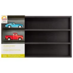 Best Sale 🤩 4 Pack: Black Three-Tiered 28" x 16.7" LED Display Shelf by Studio Décor® by Studio Decor 👏