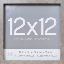 Budget 🛒 2 Pack Gray Fundamentals 12" x 12" Shadowbox by Studio Décor® by Studio Decor 🤩