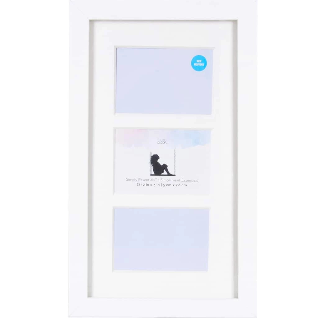 Promo π 3 Opening White Flat 2" x 3" Collage Frame, Simply Essentials™ by Studio Décor® by Studio Decor π 1 Promo π 3 Opening White Flat 2" x 3" Collage Frame, Simply Essentials™ by Studio Décor® by Studio Decor π