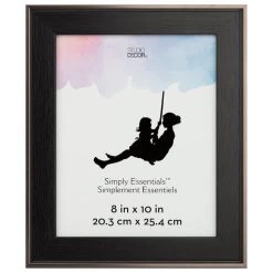 Wholesale ⌛ 12 Pack: Black with Bronze Edges 8" x 10" Frame, Simply Essentials™ by Studio Décor® by Studio Decor 😍
