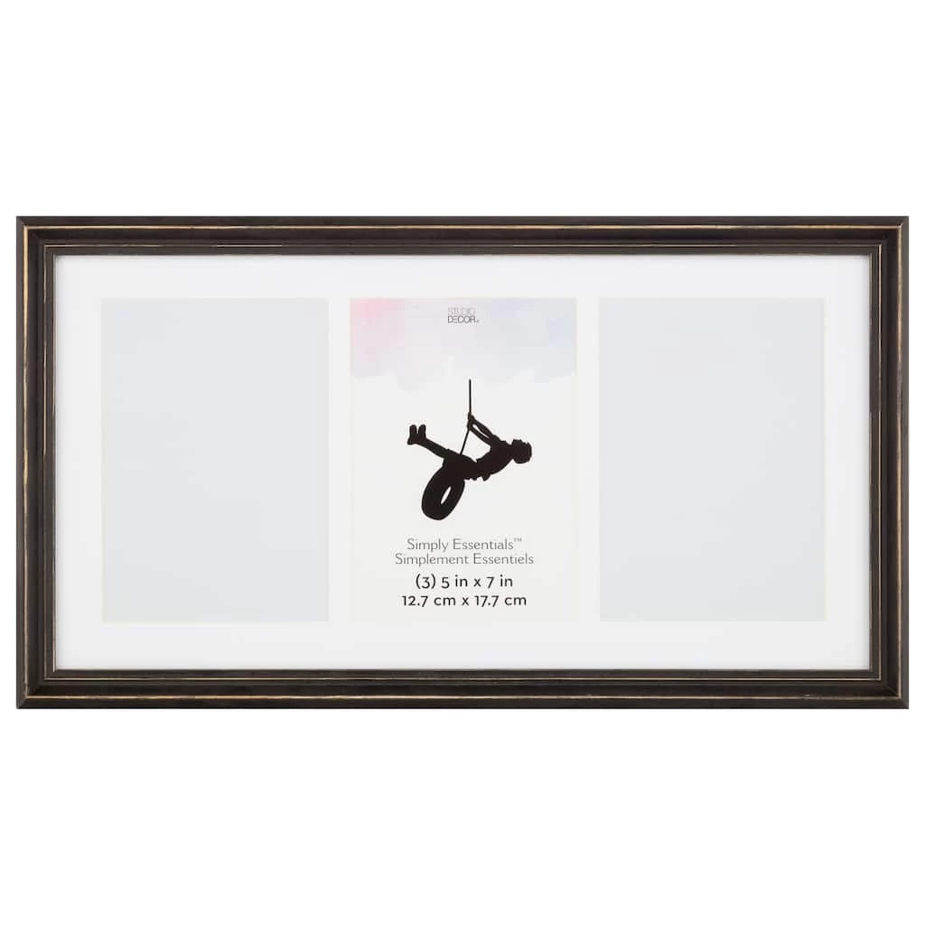 Promo ✔️ 12 Pack: 3 Opening Black Distressed 5" x 7" Collage Frame, Simply Essentials™ by Studio Décor® by Studio Decor ✔️ 1 Promo ✔️ 12 Pack: 3 Opening Black Distressed 5" x 7" Collage Frame, Simply Essentials™ by Studio Décor® by Studio Decor ✔️