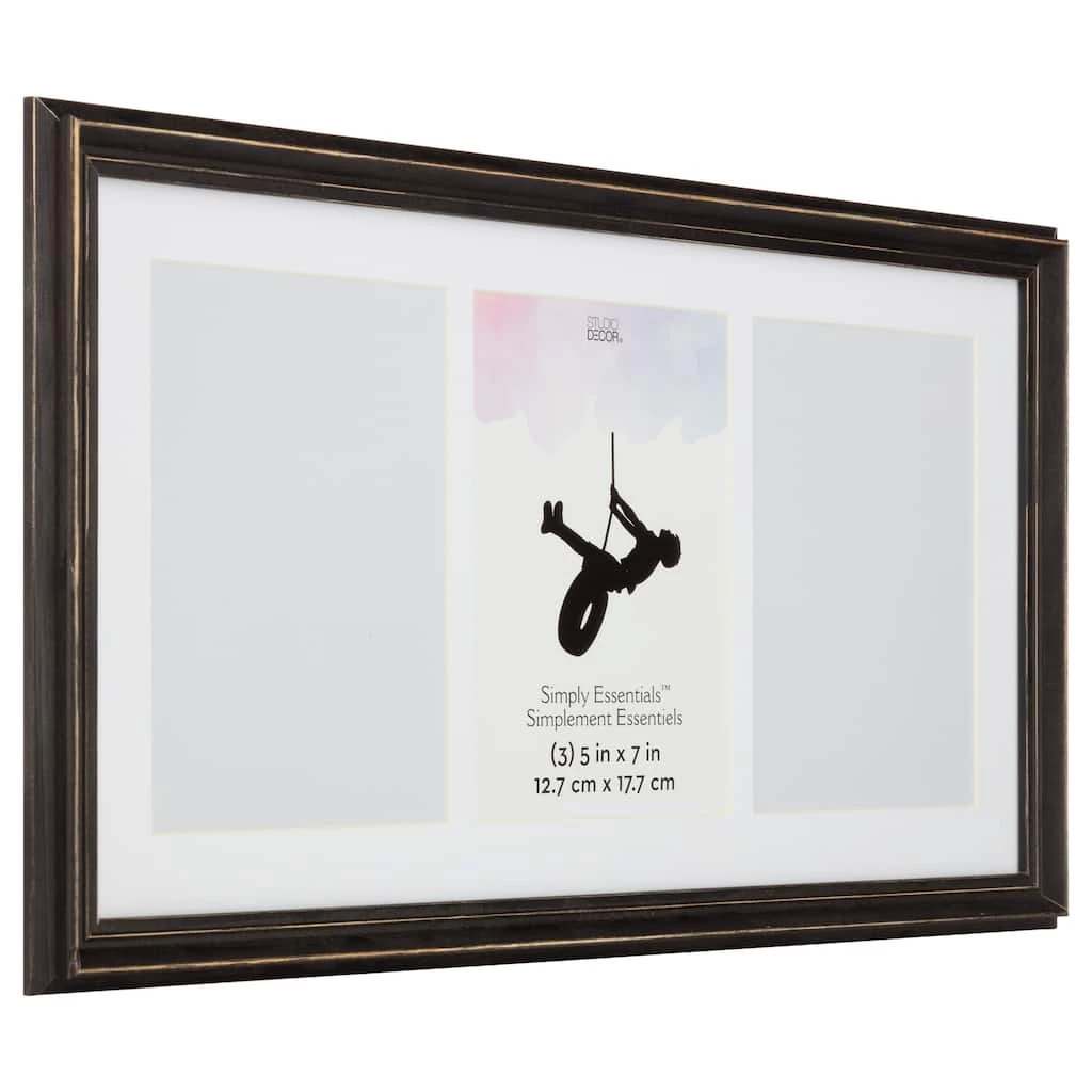 Promo ✔️ 12 Pack: 3 Opening Black Distressed 5" x 7" Collage Frame, Simply Essentials™ by Studio Décor® by Studio Decor ✔️ 3 Promo ✔️ 12 Pack: 3 Opening Black Distressed 5" x 7" Collage Frame, Simply Essentials™ by Studio Décor® by Studio Decor ✔️ - Image 3