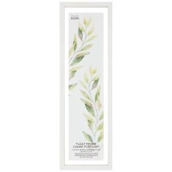 Buy 😀 White 8" x 27.5" Float Frame by Studio Décor® by Studio Decor 👏