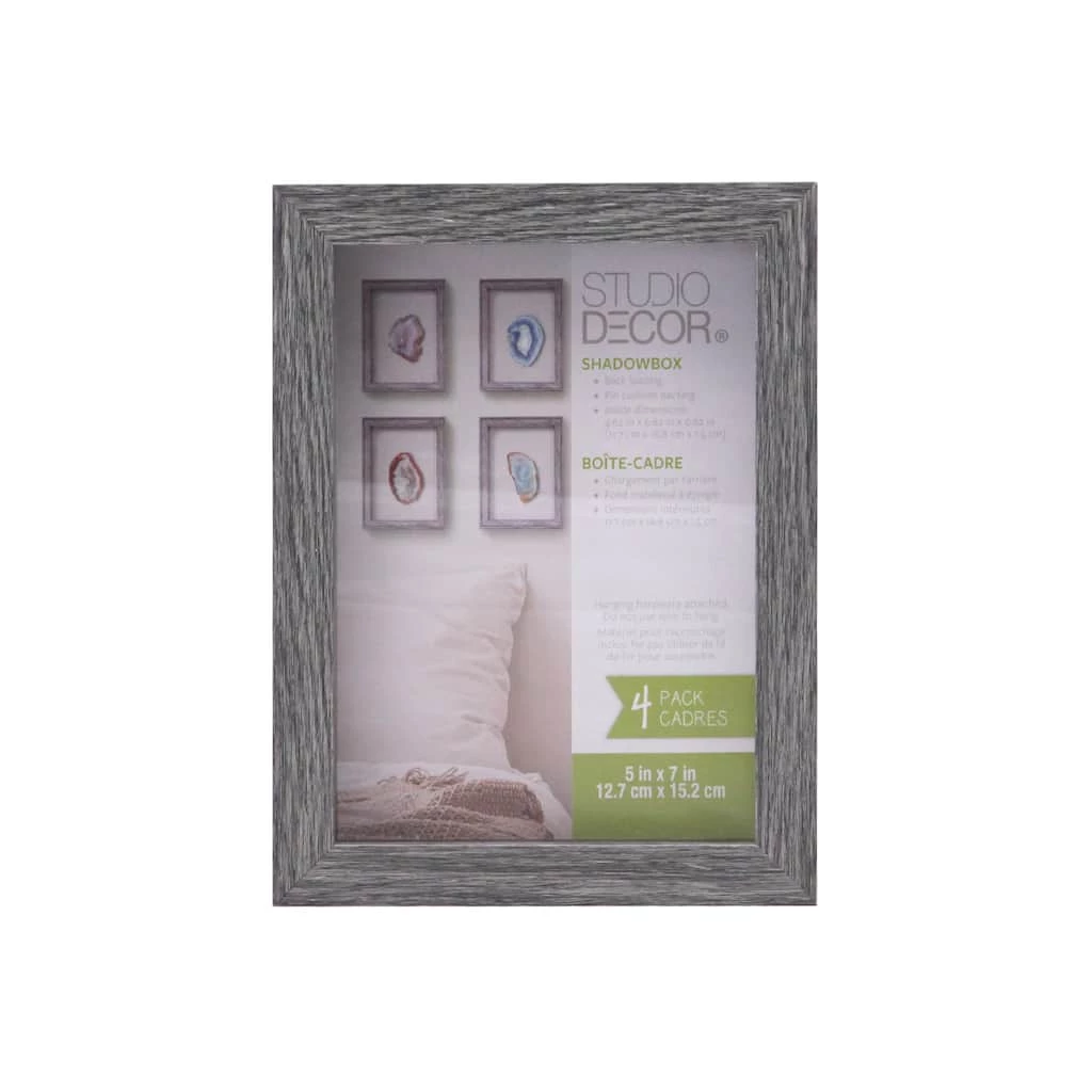 Coupon β 4-Pack Gray 5" x 7" Shadowboxes by Studio Décor® by Studio Decor π 1 Coupon β 4-Pack Gray 5" x 7" Shadowboxes by Studio Décor® by Studio Decor π