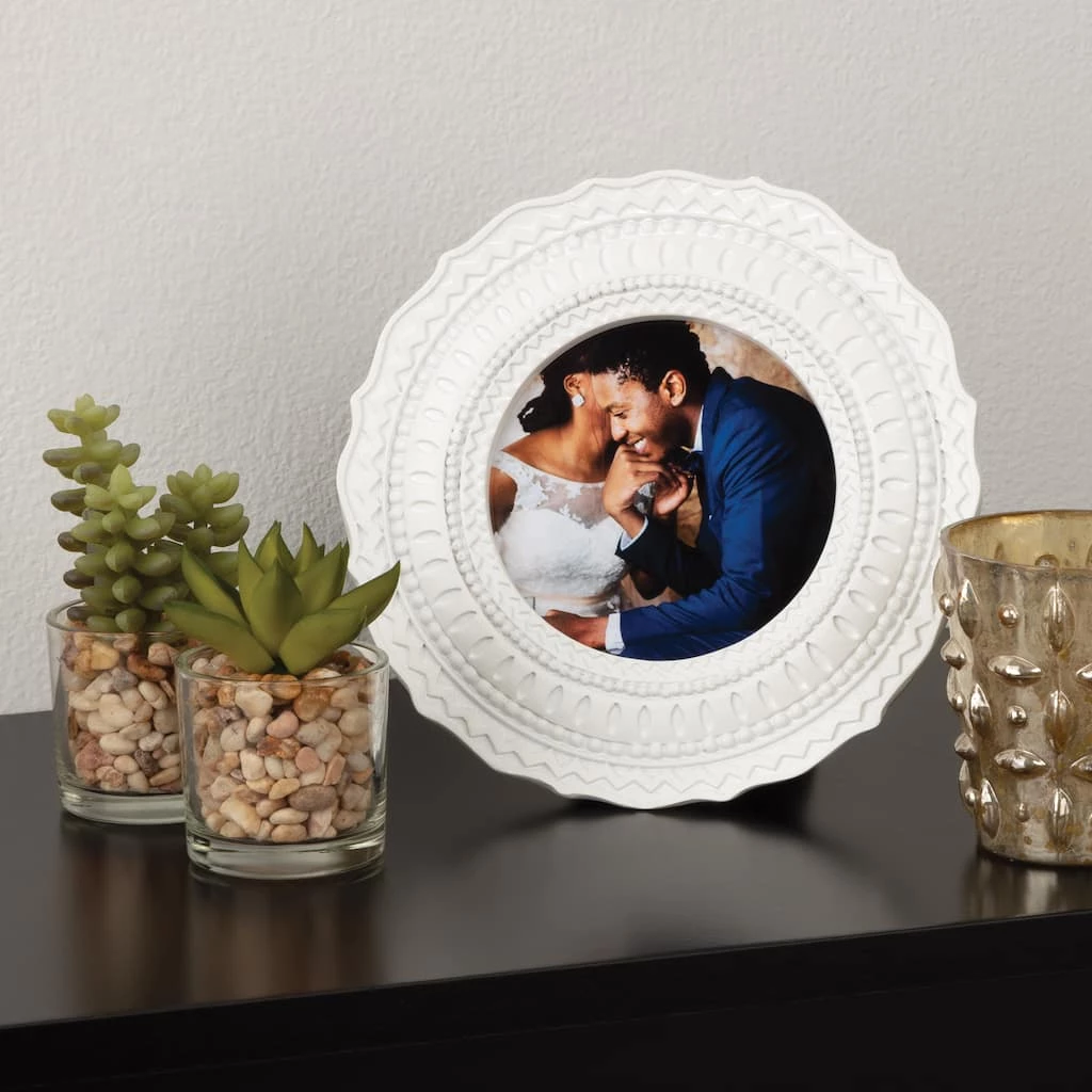 Top 10 ❤️ White Round 4" x 4" Frame, Expressions™ by Studio Décor® by Studio Decor ⌛ 2 Top 10 ❤️ White Round 4" x 4" Frame, Expressions™ by Studio Décor® by Studio Decor ⌛ - Image 2