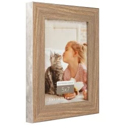 New 🔥 12 Pack: Faux Wood 5" x 7" Frame, Expressions™ by Studio Décor® by Studio Decor 😉 -Studio Decor shop 10625244 3 1