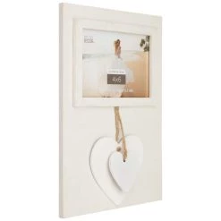 Buy 🛒 White Dangle Hearts 4" x 6" Frame, Expressions™ by Studio Décor® by Studio Decor 🛒 -Studio Decor shop 10625247 3
