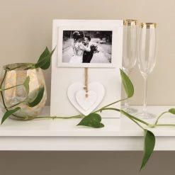 Buy 🛒 White Dangle Hearts 4" x 6" Frame, Expressions™ by Studio Décor® by Studio Decor 🛒 -Studio Decor shop 10625247 5