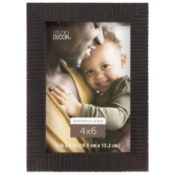 Deals 👍 Black Distressed Ridge 4" x 6" Frame, Expressions™ by Studio Décor® by Studio Decor 🎉