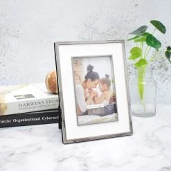 Best deal 😉 Silver with White Fabric 4" x 6" Frame, Expressions™ by Studio Décor® by Studio Decor 💯 -Studio Decor shop 10625310 7