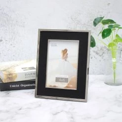 Best Pirce 😉 Silver with Black Fabric 4" x 6" Frame, Expressions™ by Studio Décor® by Studio Decor 🛒 -Studio Decor shop 10625312 7