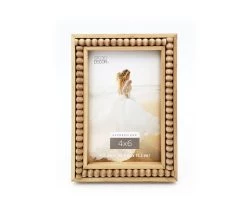 Cheap 🔥 Natural Beaded 4" x 6" Frame, Expressions™ by Studio Décor® by Studio Decor ⌛