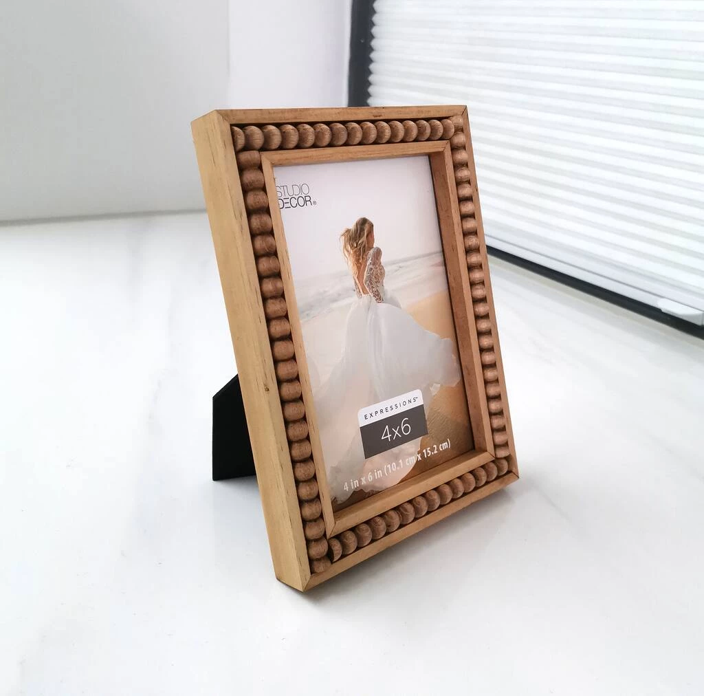 Cheap π₯ Natural Beaded 4" x 6" Frame, Expressions™ by Studio Décor® by Studio Decor β 6 Cheap π₯ Natural Beaded 4" x 6" Frame, Expressions™ by Studio Décor® by Studio Decor β - Image 6