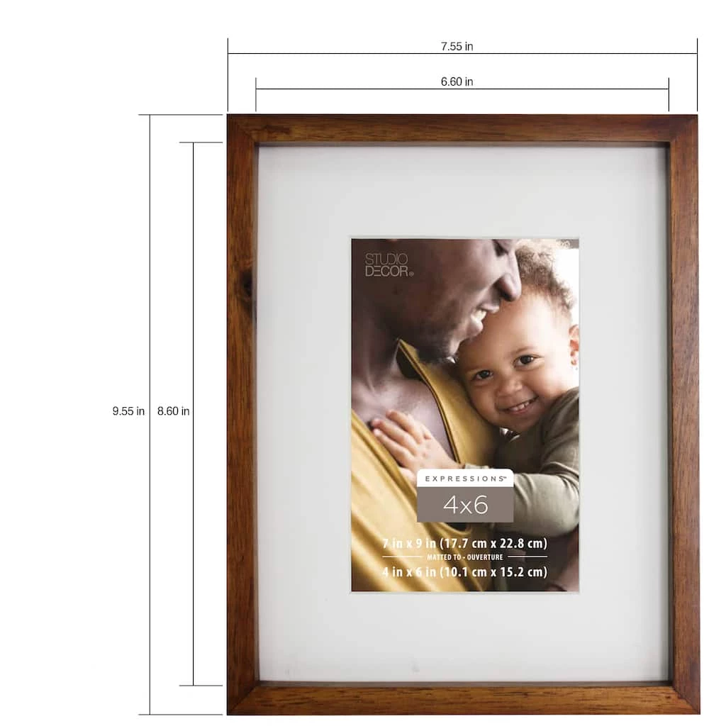Cheap π Walnut Thin 4" x 6" Frame, Expressions™ by Studio Décor® by Studio Decor π 3 Cheap π Walnut Thin 4" x 6" Frame, Expressions™ by Studio Décor® by Studio Decor π - Image 3