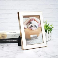 Cheapest 🌟 12 Pack: White with Gold Outline 5" x 7" Frame, Expressions™ by Studio Décor® by Studio Decor 🔥 -Studio Decor shop 10625354 7 1