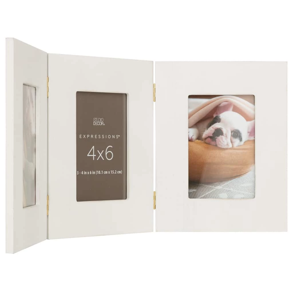 Best Pirce π White 4" x 6" Triple Frame, Expressions™ by Studio Décor® by Studio Decor π 3 Best Pirce π White 4" x 6" Triple Frame, Expressions™ by Studio Décor® by Studio Decor π - Image 3