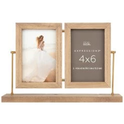 Brand new ❤️ 2 Opening 4" x 6" Swivel Frame, Expressions™ by Studio Décor® by Studio Decor ✔️
