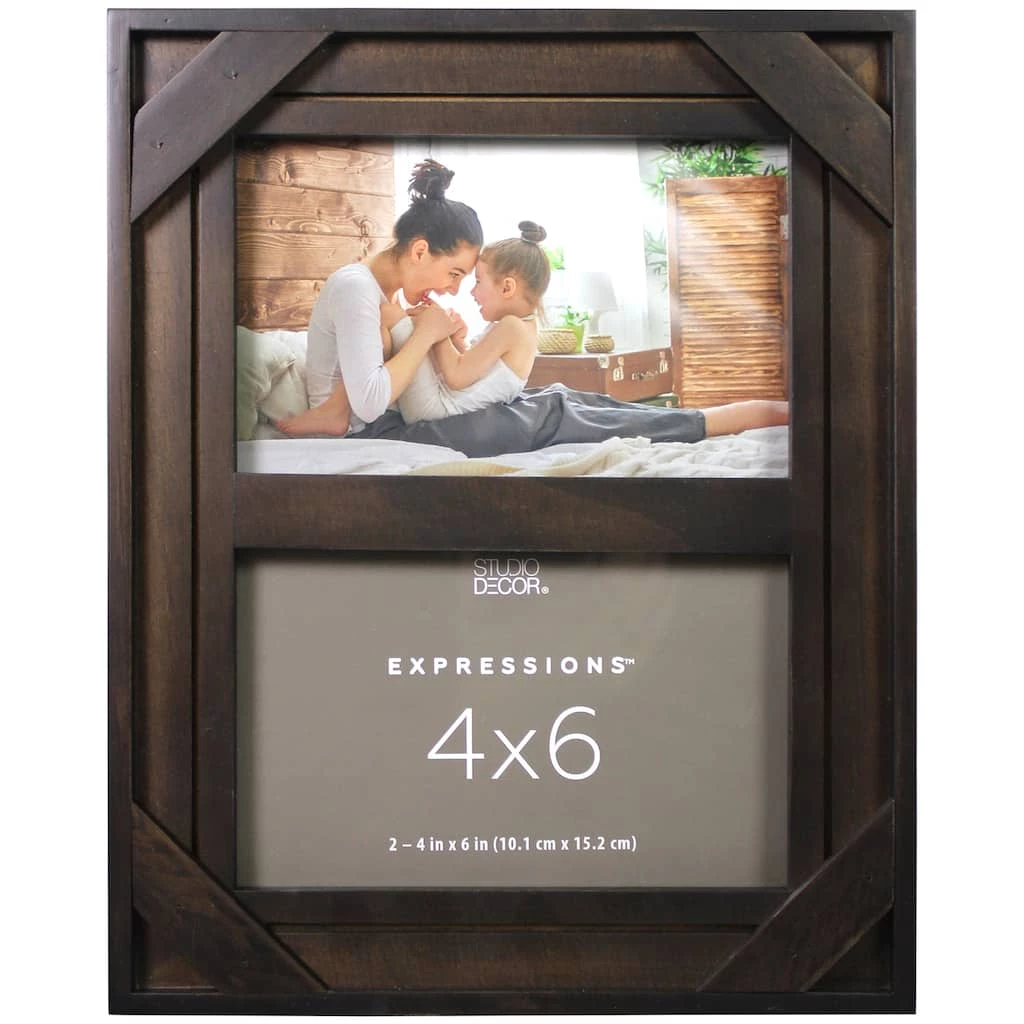 Flash Sale β 12 Pack: 2 Opening Espresso 4" x 6" Collage Frame, Expressions™ by Studio Décor® by Studio Decor π 1 Flash Sale β 12 Pack: 2 Opening Espresso 4" x 6" Collage Frame, Expressions™ by Studio Décor® by Studio Decor π
