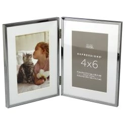 Cheapest ❤️ 2 Opening Silver 4" x 6" Collage Frame with Mat, Expressions™ by Studio Décor® by Studio Decor 🎉 -Studio Decor shop 10625709 3