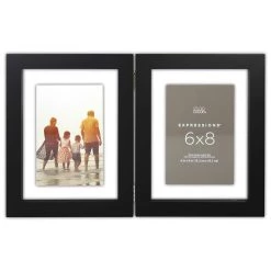 Buy 👏 12 Pack: 2 Opening Black Hinge 6" x 8" Float Frame, Expressions™ by Studio Décor® by Studio Decor ⌛