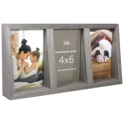 Best deal 👏 3 Opening Gray Angled 4" x 6" Collage Frame, Expressions™ by Studio Décor® by Studio Decor 🛒 -Studio Decor shop 10625836 3