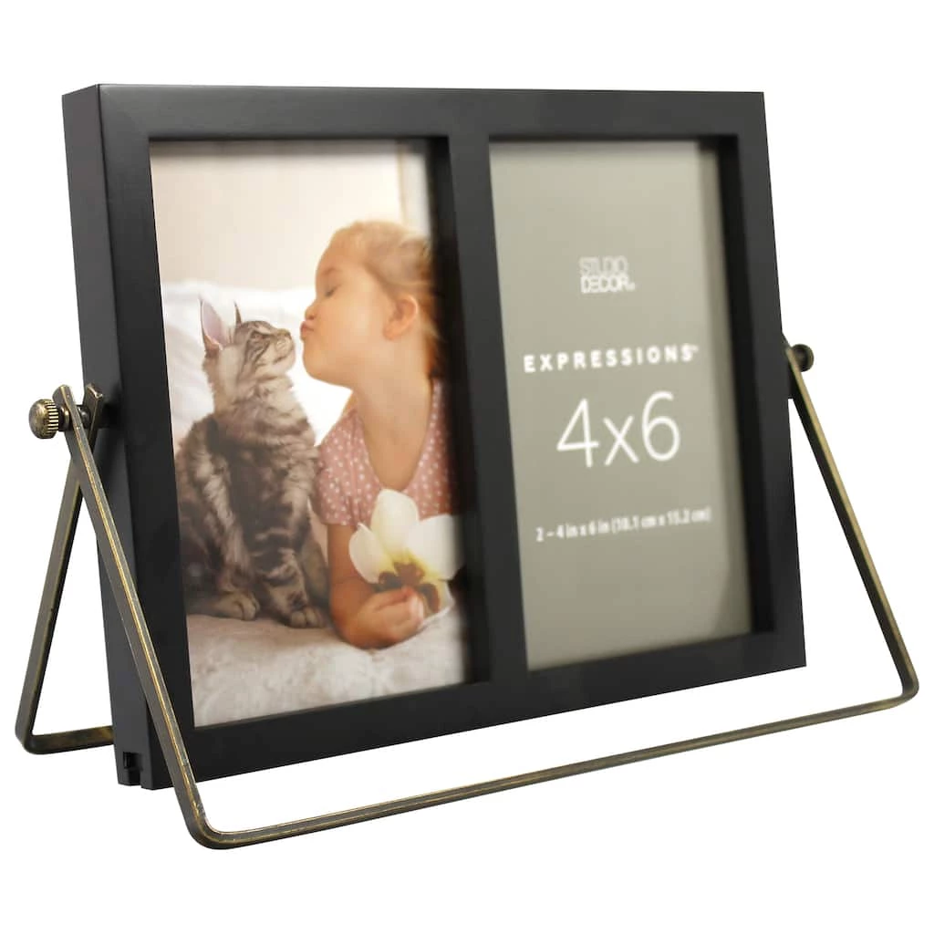 Cheapest π₯° 2 Opening Black & Brass 4" x 6" Collage Frame, Expressions™ by Studio Décor® by Studio Decor π 3 Cheapest π₯° 2 Opening Black & Brass 4" x 6" Collage Frame, Expressions™ by Studio Décor® by Studio Decor π - Image 3