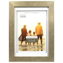 New 👏 12 Pack: Champagne 3.5" x 5" Frame with Double Mat, Expressions™ by Studio Décor® by Studio Decor ⭐
