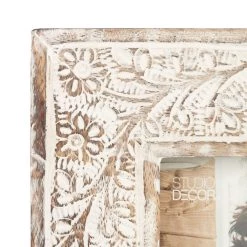 Brand new ❤️ Brown & White Floral 4" x 6" Frame, Expressions™ by Studio Décor® by Studio Decor 👍 -Studio Decor shop 10626022 2