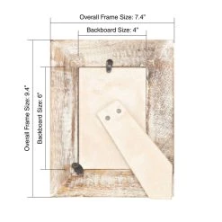 Brand new ❤️ Brown & White Floral 4" x 6" Frame, Expressions™ by Studio Décor® by Studio Decor 👍 -Studio Decor shop 10626022 3