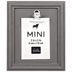 Buy 🧨 24 Pack: Gray 2" x 3" Mini Clip Frame by Studio Décor® by Studio Decor 🔔