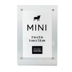 Best reviews of 🔔 Clear Slanted 2" x 3" Mini Frame by Studio Décor® by Studio Decor ✔️