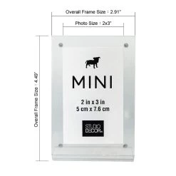 Best reviews of 🔔 Clear Slanted 2" x 3" Mini Frame by Studio Décor® by Studio Decor ✔️ -Studio Decor shop 10635538 3