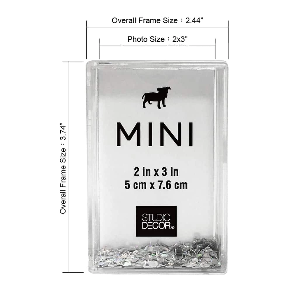 Best reviews of 𧨠24 Pack: Silver Glitter 2" x 3" Mini Frame by Studio Décor® by Studio Decor π 3 Best reviews of 𧨠24 Pack: Silver Glitter 2" x 3" Mini Frame by Studio Décor® by Studio Decor π - Image 3