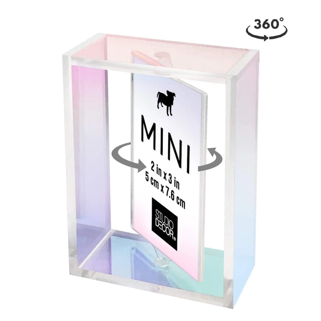 Top 10 𧨠Iridescent 2" x 3" Revolving Mini Frame by Studio Décor® by Studio Decor π 2 Top 10 𧨠Iridescent 2" x 3" Revolving Mini Frame by Studio Décor® by Studio Decor π - Image 2