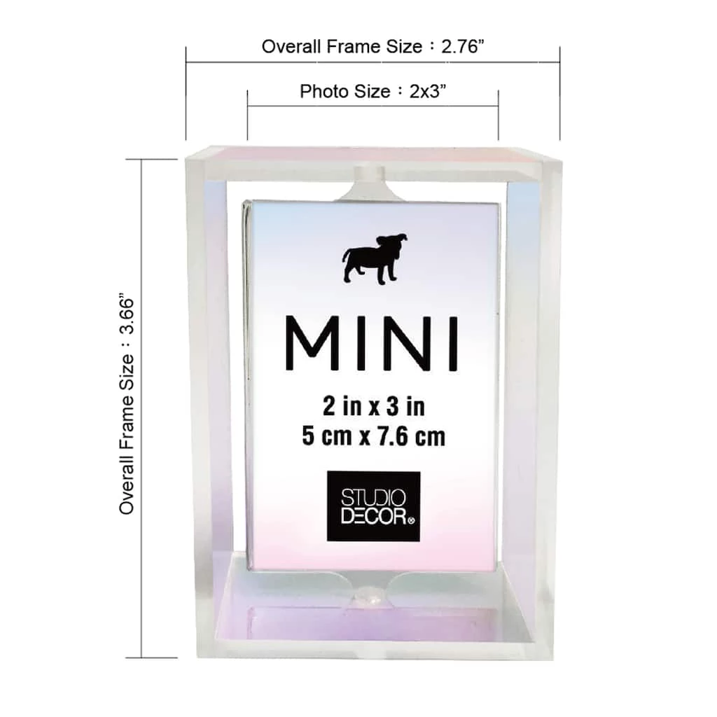 Top 10 𧨠Iridescent 2" x 3" Revolving Mini Frame by Studio Décor® by Studio Decor π 3 Top 10 𧨠Iridescent 2" x 3" Revolving Mini Frame by Studio Décor® by Studio Decor π - Image 3