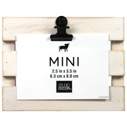 Best reviews of π Natural Slatted Mini Clip Frame by Studio Décor® by Studio Decor β