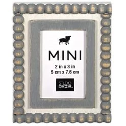 Cheapest 👏 Gray & White Beaded Mini Frame by Studio Décor® by Studio Decor 😍