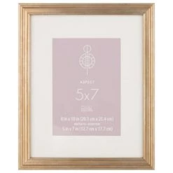 Best Pirce 💯 12 Pack: Gold Narrow 5" x 7" with Mat Frame, Aspect by Studio Décor® by Studio Decor ❤️