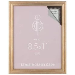 Cheap 👍 Gold Narrow 8.5" x 11" Frame, Aspect by Studio Décor® by Studio Decor 👍