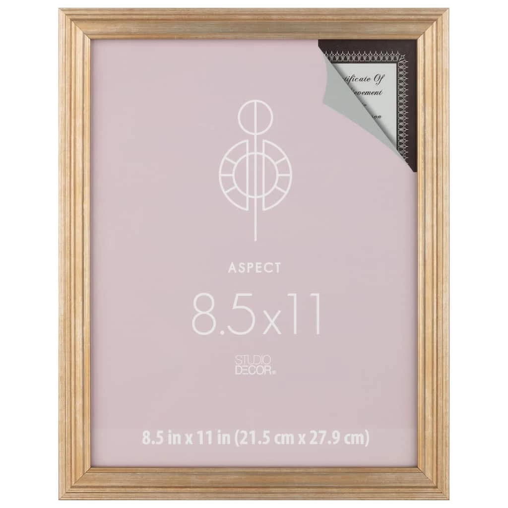 Cheap π Gold Narrow 8.5" x 11" Frame, Aspect by Studio Décor® by Studio Decor π 1 Cheap π Gold Narrow 8.5" x 11" Frame, Aspect by Studio Décor® by Studio Decor π