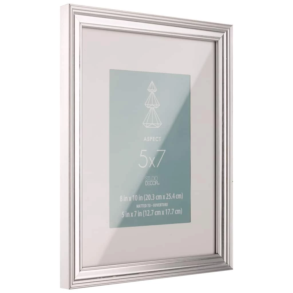 Best Sale 👏 12 Pack: Silver Narrow 5" x 7" with Mat Frame, Aspect by Studio Décor® by Studio Decor 🥰 3 Best Sale 👏 12 Pack: Silver Narrow 5" x 7" with Mat Frame, Aspect by Studio Décor® by Studio Decor 🥰 - Image 3