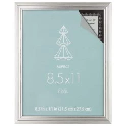 Coupon ⭐ Silver Narrow 8.5" x 11" Frame, Aspect by Studio Décor® by Studio Decor 🔥